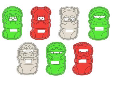 Cookie cutters -set 7 navicalcetas-.