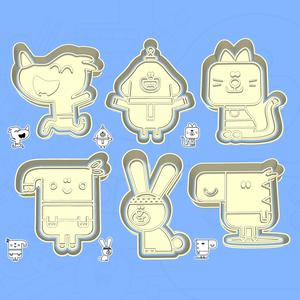 Hey Duggee cookie cutters - Duggee and friends set / bundle - 6 pieces