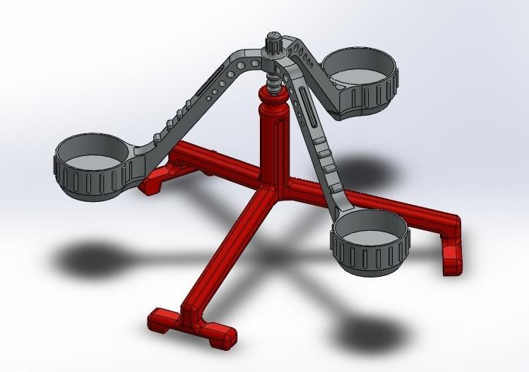 Pendulum Candle Holder 2 (Porta velas de Péndulo para 3 velas de Té)