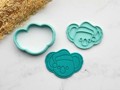 Christmas Koala Head Cookie Cutter