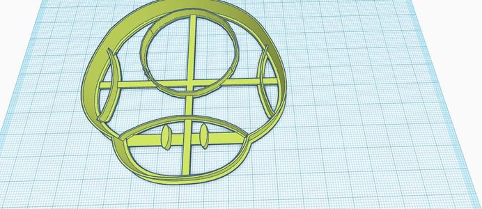 mario bross cookie cutter mushroom