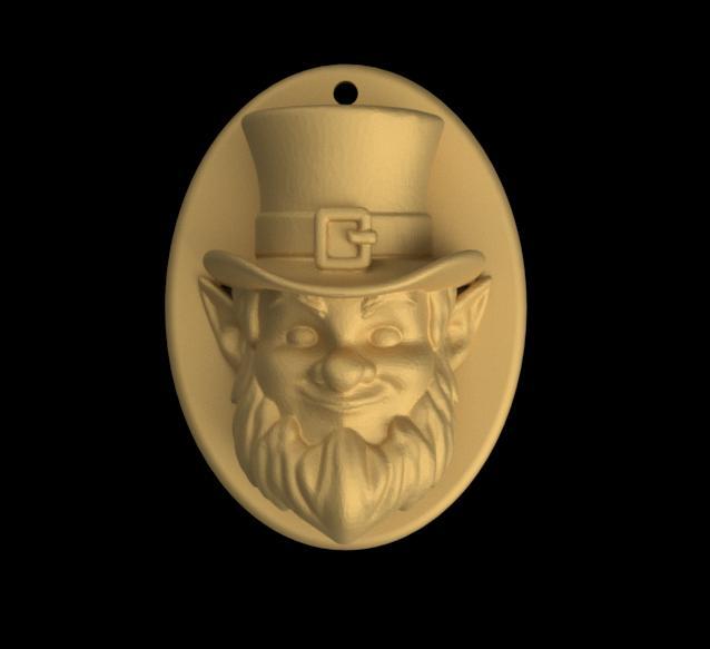 Leprechaun Pendant Necklace for St Patrick's Day