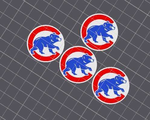 Chicago Cubs Bear - Tire Valve Stem Cap