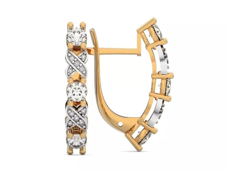 elegant earrings with stones  235