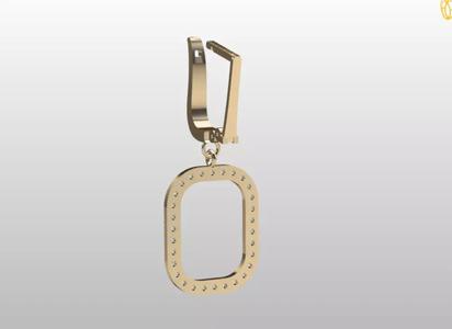 Huggie Hoop Earrings 3D printable file 3D print model