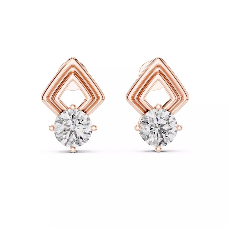 Halo Solitaire Studs Earrings 3dm stl renders animation videos