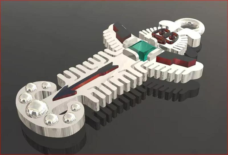 silver earringprehispanic symbol