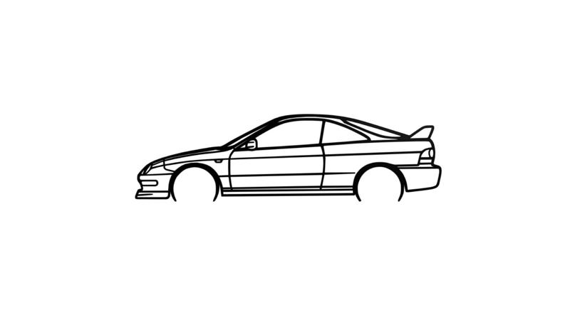 DC2 Integra Wall Line Art