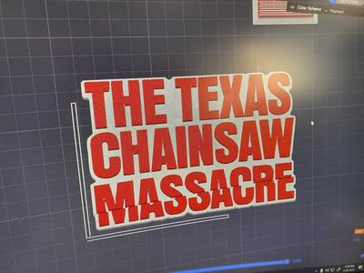 Texas Chainsaw Massacre MOvie Logo Sign