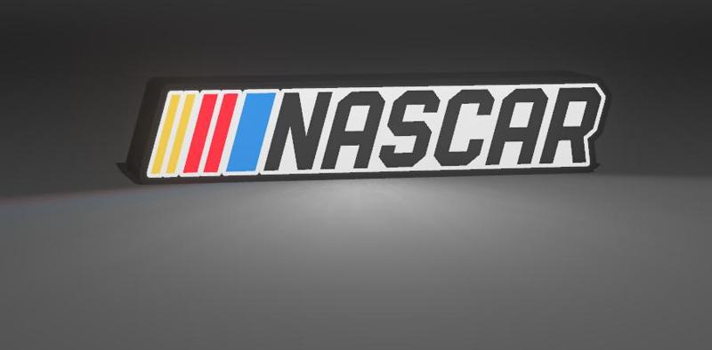 Logo Nascar - Lámpara Lightbox