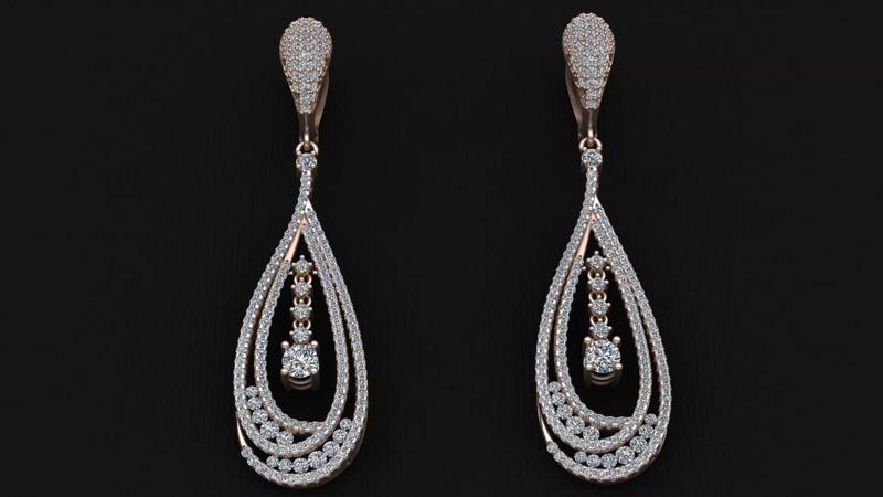LUXURY MICROSETTING DIAMOND EARRINGS