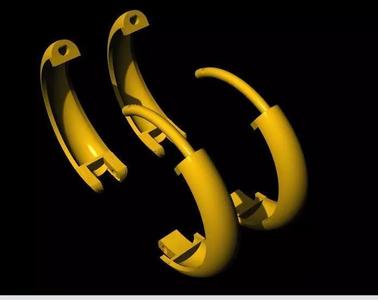 hoop earrings 3dm file
