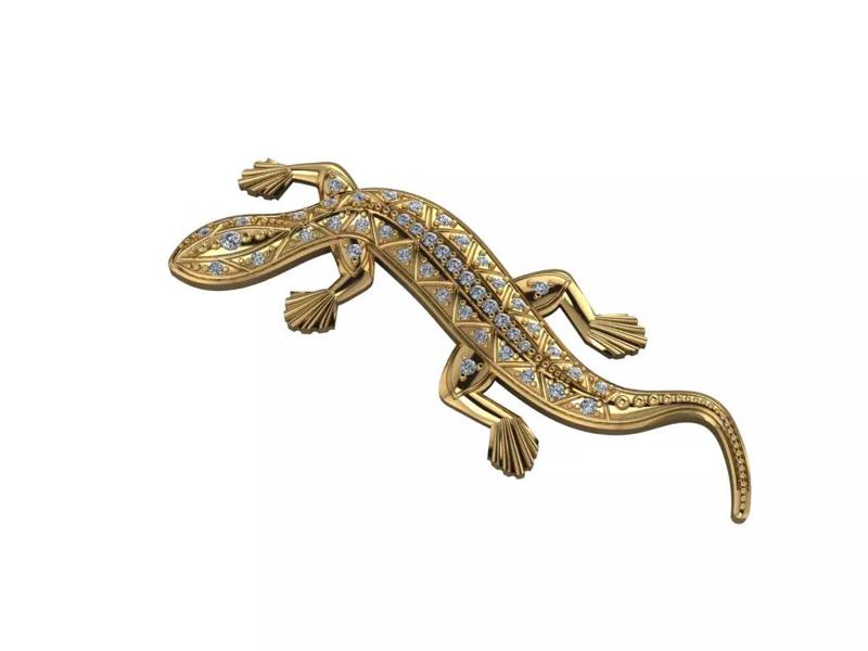 gecko earring