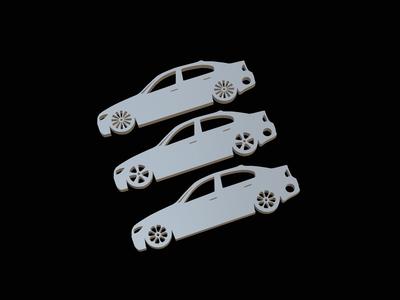 BMW e90 sedan keychain