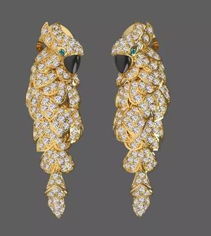 parrot earrings