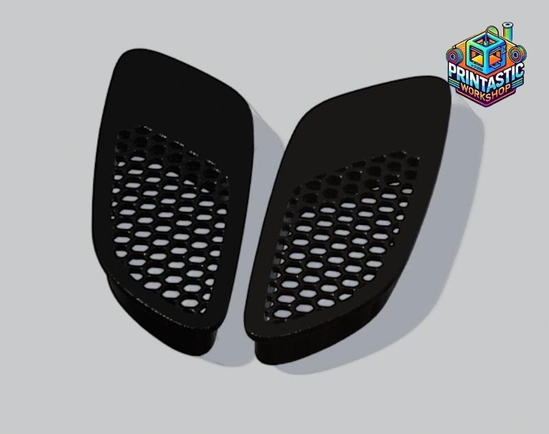 Universal Hood Vents for BMW E90 E91 E92 + Custom Cars | Aggressive Mesh Bonnet Vent | 3D Printable