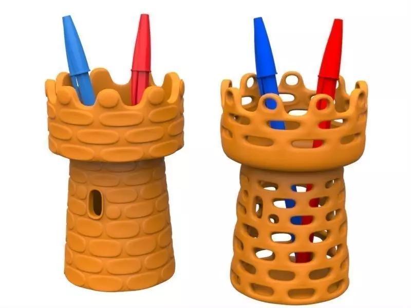 Pens Holder Castle