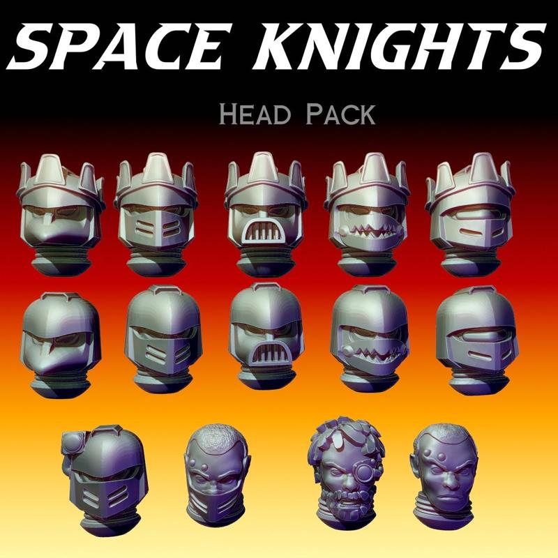 Space Knights - Head Pack!