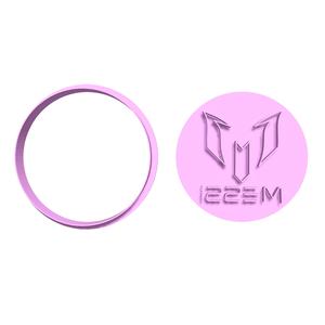 M Messi logo cookie cutter cookie cutter stamp