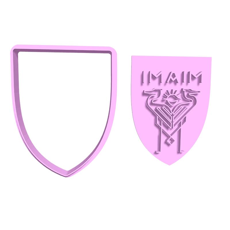 Inter Miami Messi shield cutter cookie cutter stamp