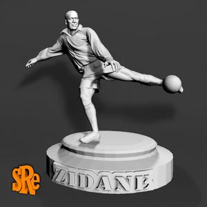 Zinedine Zidane Volley French Soccer Icon