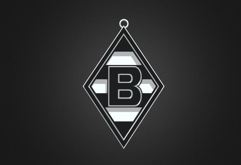 Schlüsselring Keyring Keyring Key ring Gladbach 3D
