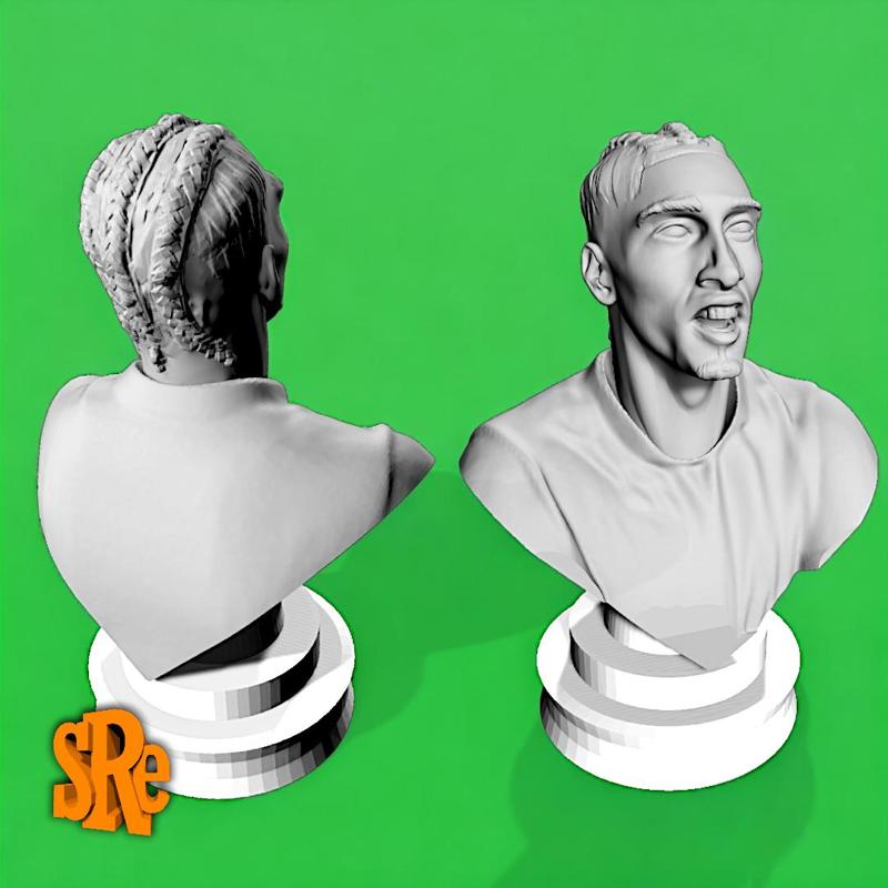 Busto Raphinha - Forward of BRAZIL and F.C. BARCELONA