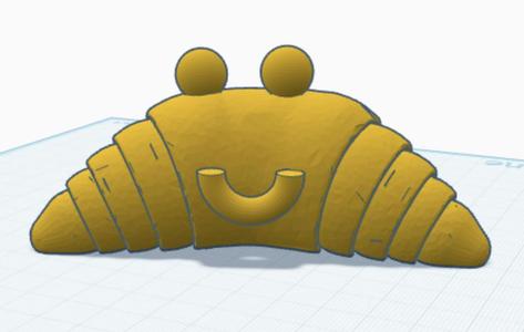 smiley articulated croissant