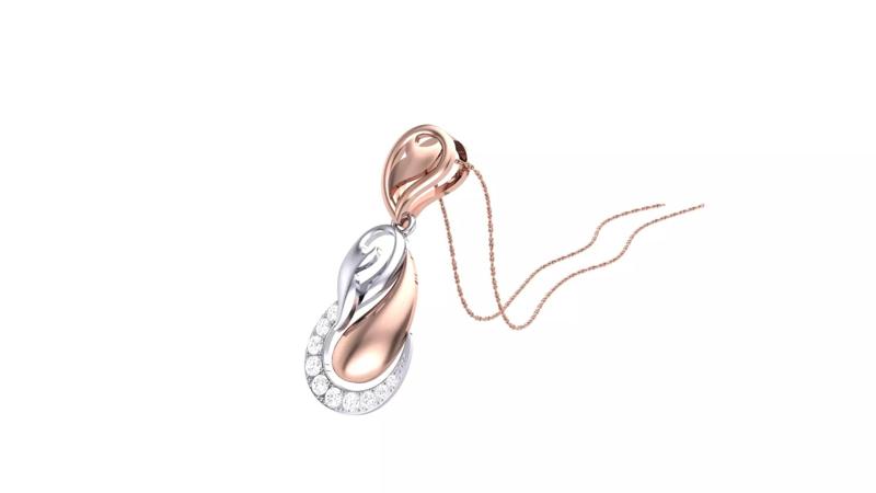 Unique Women Diamond Pendant
