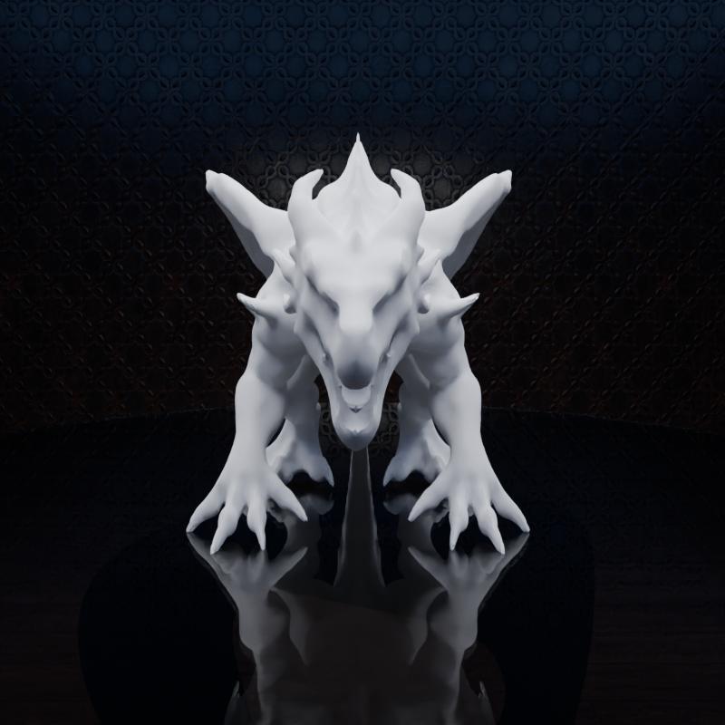 Majestic Dragon Figurine