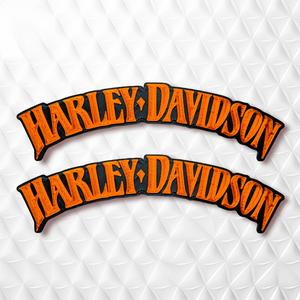 HARLEY DAVIDSON CURVED EMBLEMS X2 PCS.