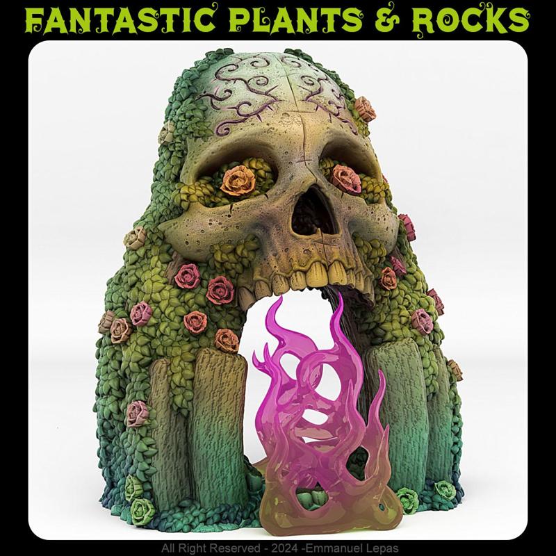 CADAVERA PORTAL WITH ITS PINK FIRE EFFECT