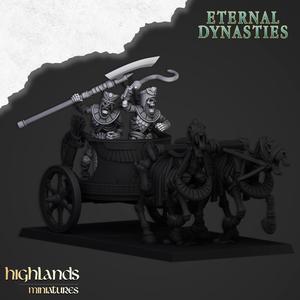 Ancient Guard Chariot Driver - Highlands Miniatures