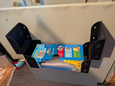 Sandwich and Quart bag cabinet holder bracket.