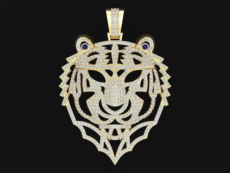 Tiger Pendant - Mens Pendant