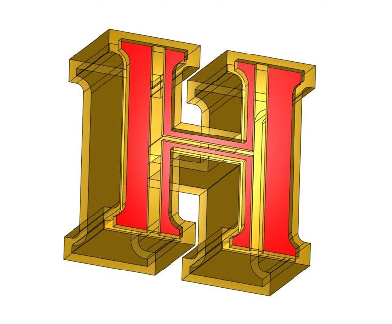 HOME DECOR BOLD LETTER H