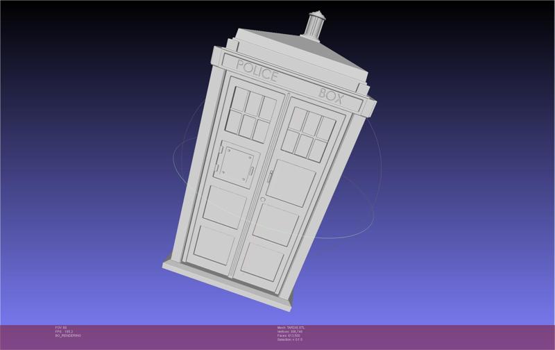 Doctor Who TARDIS printable model