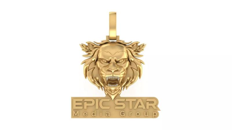 Custom 3D Lion Head Pendant