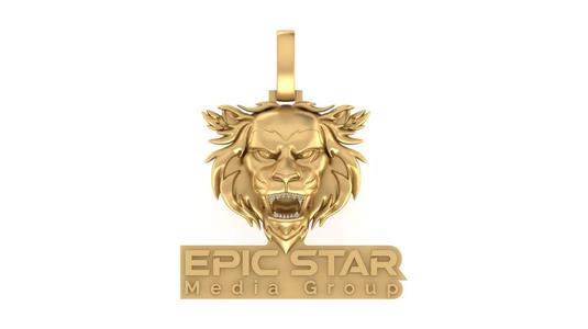 Custom 3D Lion Head Pendant