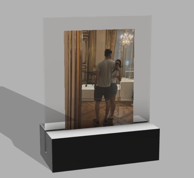 Minimalist portrait holder for Valentine's Day