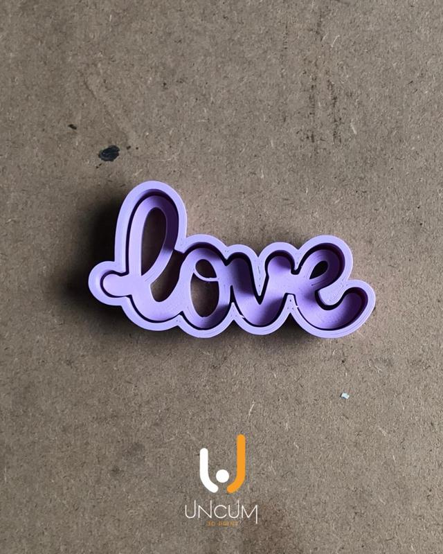 COOKIE CUTTER WORD LOVE CURSIVE - VALENTINE'S DAY