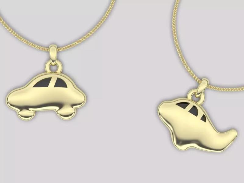 Car pendant  airplane pendant fashion fancy gold