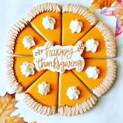 Thanksgiving Pumpkin pie coolie cutter set