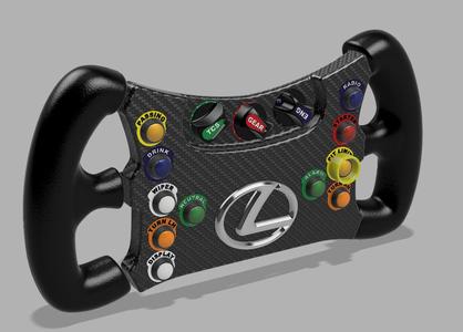DIY LEXUS RC F GT3 2017 STEERING WHEEL
