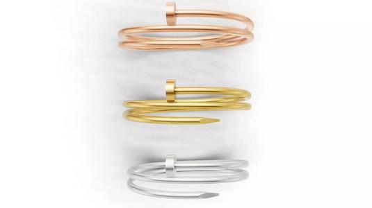 Cartier Nail Bracelet Juste Un Clou Double 17sm 18sm 19sm