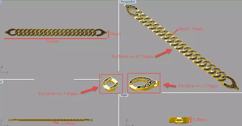 bigl124 gold curb chain