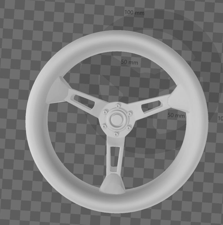 Classic Steering Wheel for 64 - 43 Scale Accessories