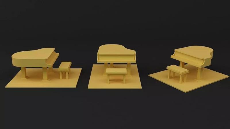 Piano three pianos