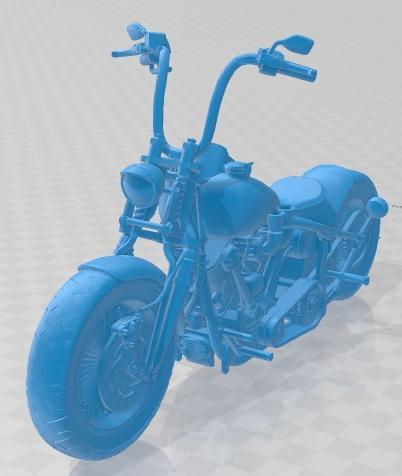 Harley Davidson Knucklehead Printable Motorcycle