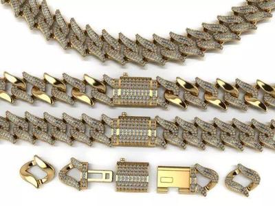 Spiked Cuban Chain
